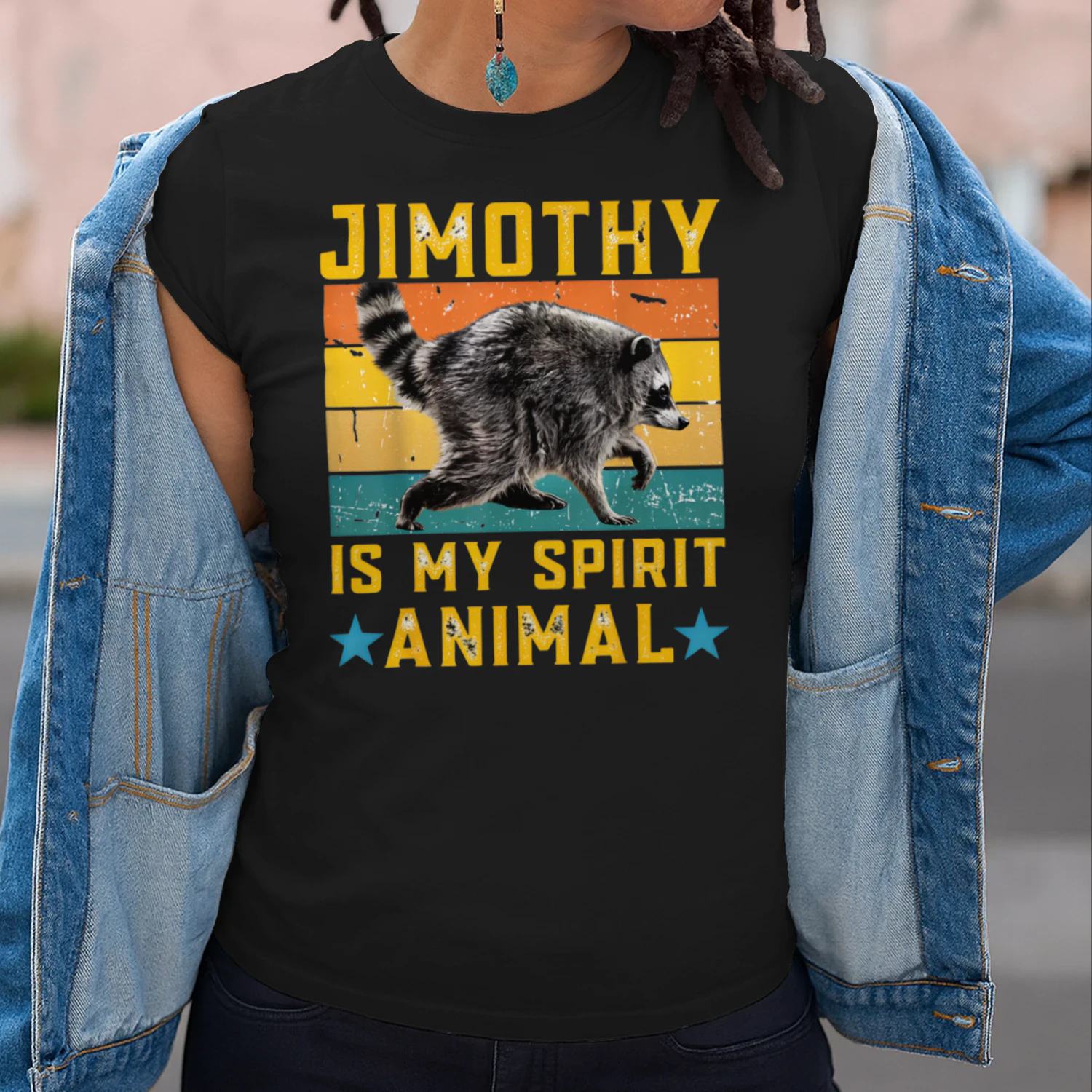 Design sans titreJimothy Raccoon Is My Spirit Animal Classic Unisex T-shirt  | Funny Raccoon Meme Graphic Tee for Men & Women | Cute Trash Panda Gift 🦝 Get Yours!