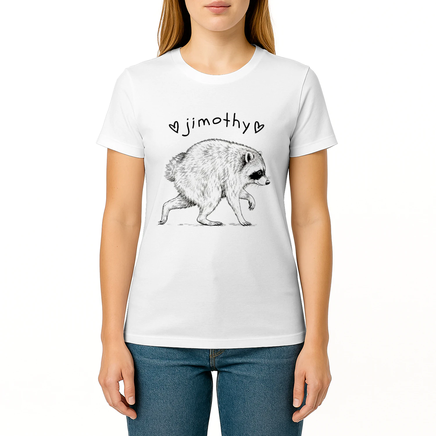 Jimothy the Raccoon Classic Unisex T-shirt | Cute Viral Trash Panda Meme Graphic Tee for Men & Women 🦝 Get Yours Today!