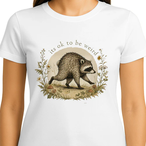 Cottagecore raccoon