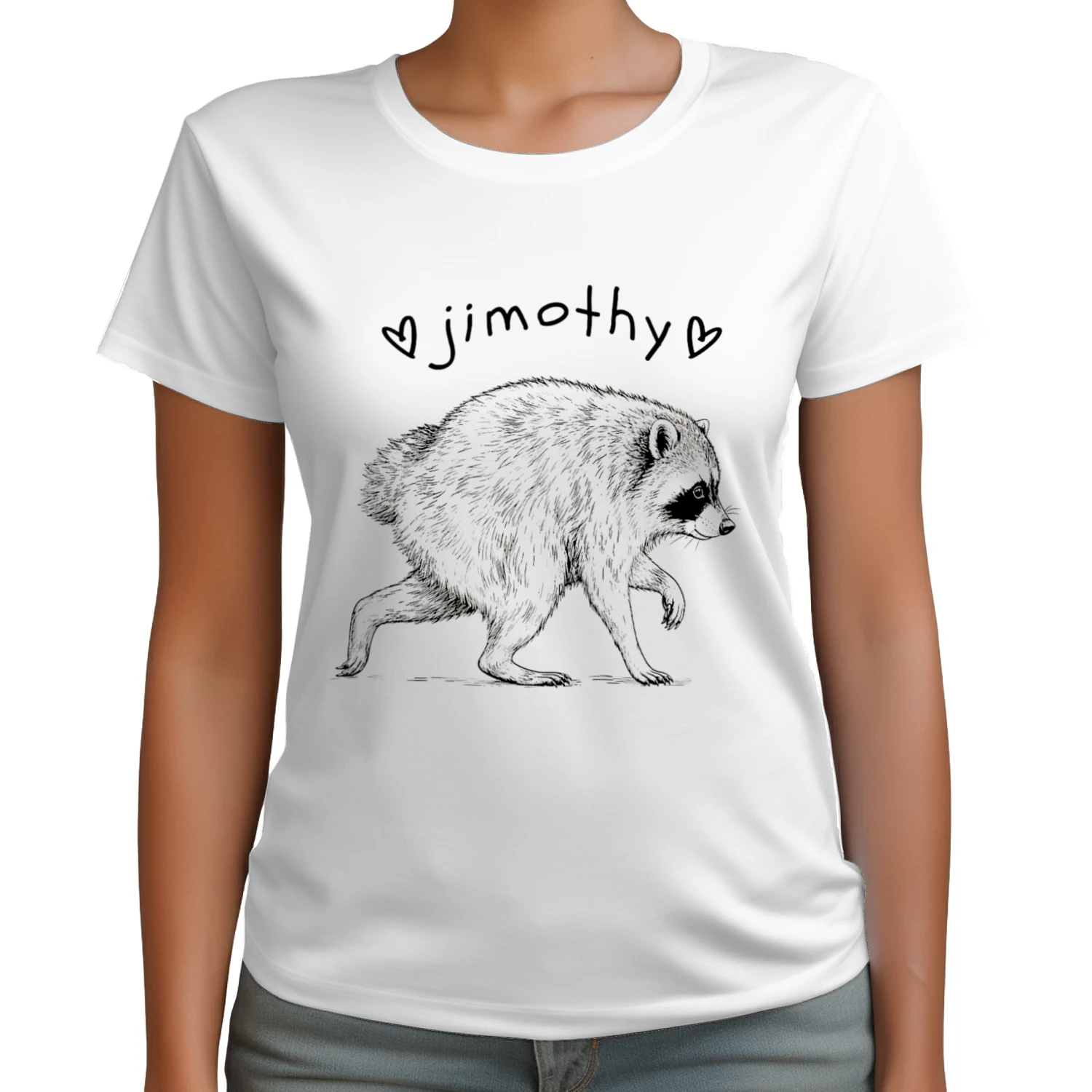 Jimothy the Raccoon Classic Unisex T-shirt | Cute Viral Trash Panda Meme Graphic Tee for Men & Women 🦝 Get Yours Today!