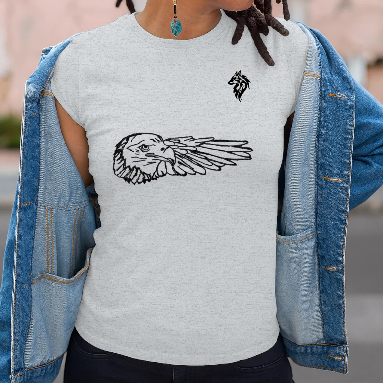 A hand-drawn eagle sketch that captures strength, freedom, and the fearless spirit of the wild.Unisex