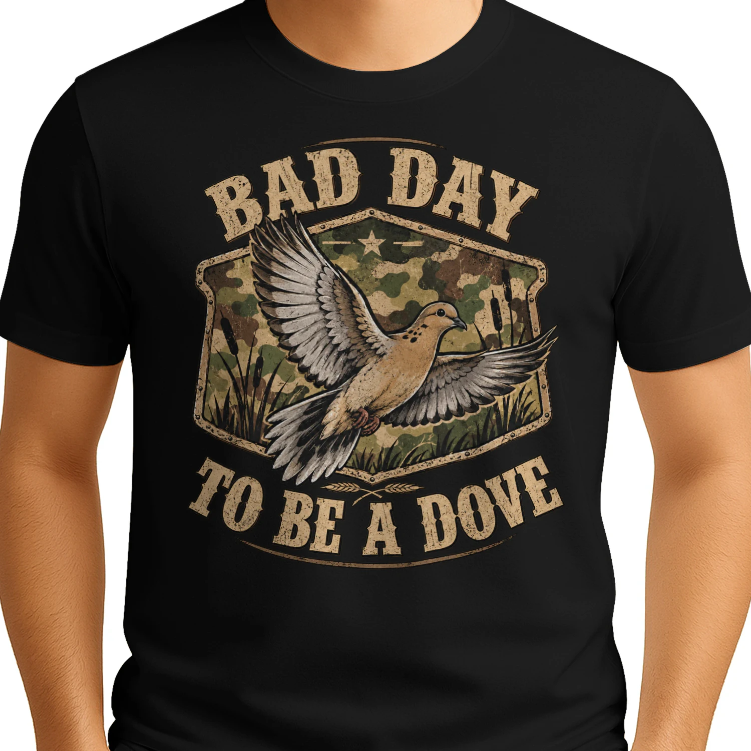 Bad Day to Be a Dove Bird Camo Hunting Season Funny Wildlife