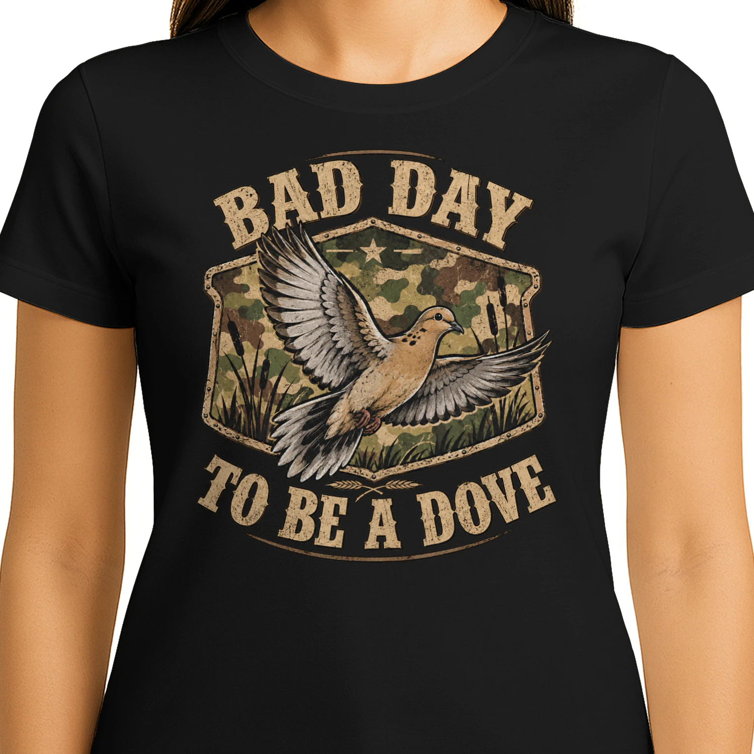Bad Day to Be a Dove Bird Camo Hunting Season Funny Wildlife