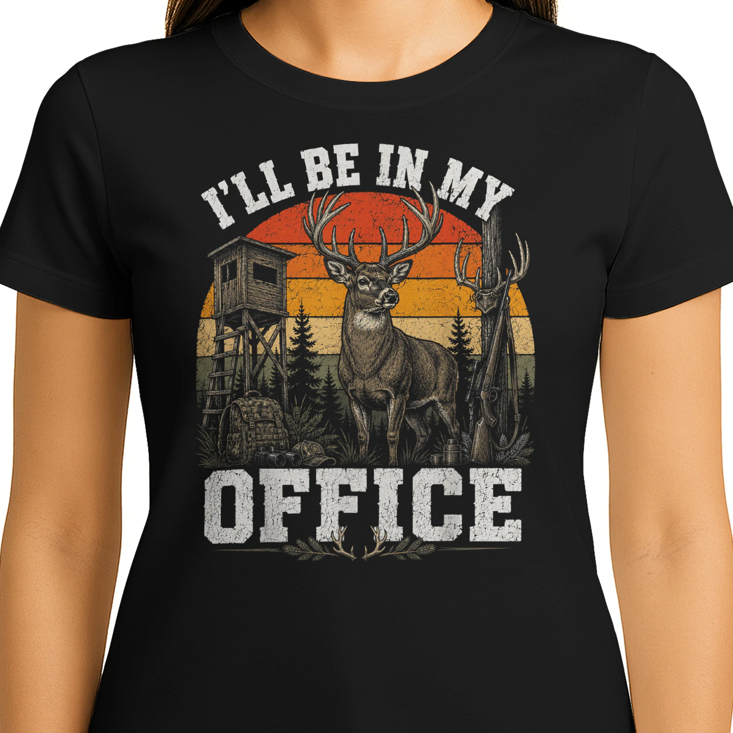 I'll Be In my Office Funny Deer Hunting