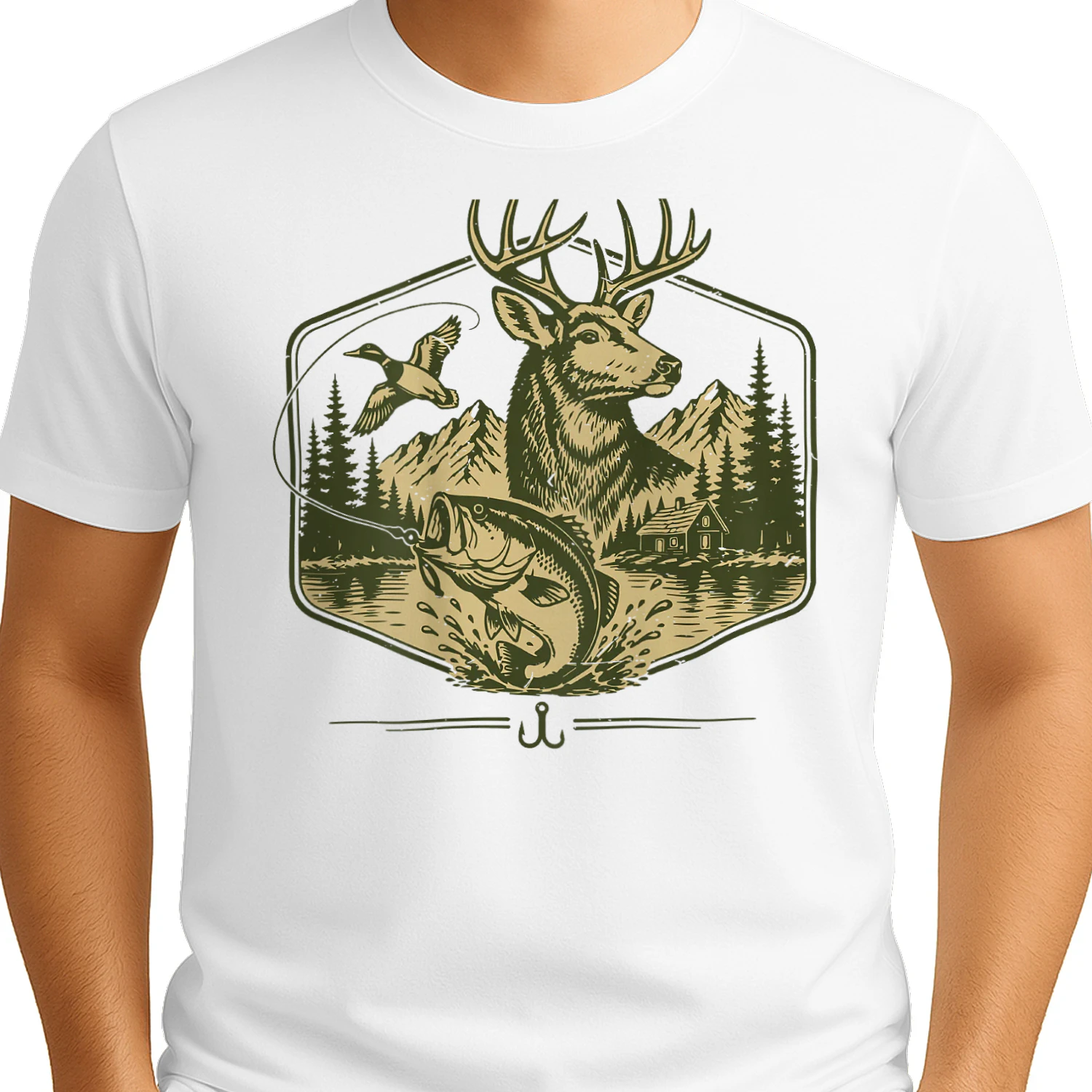 Funny Deer Hunting fishing 