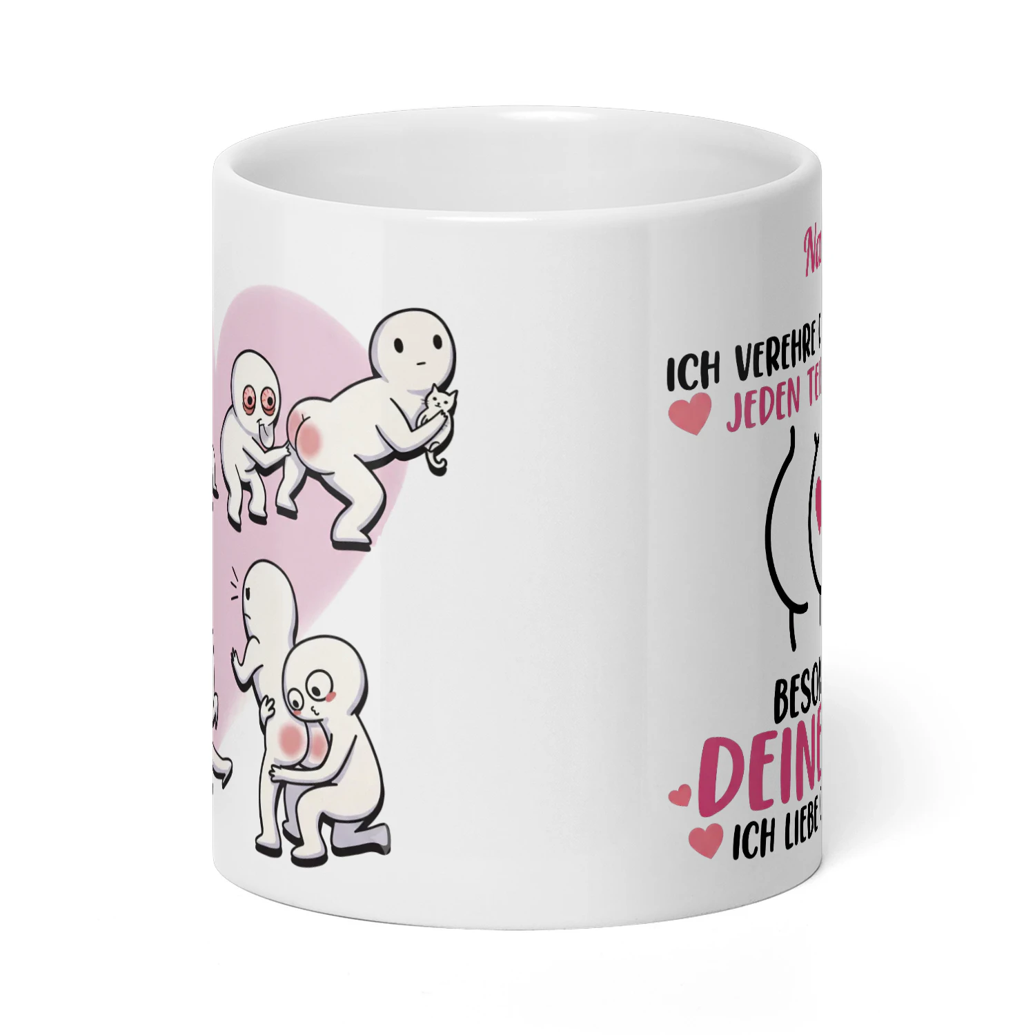 Tasse „Ich liebe deinen Hintern“