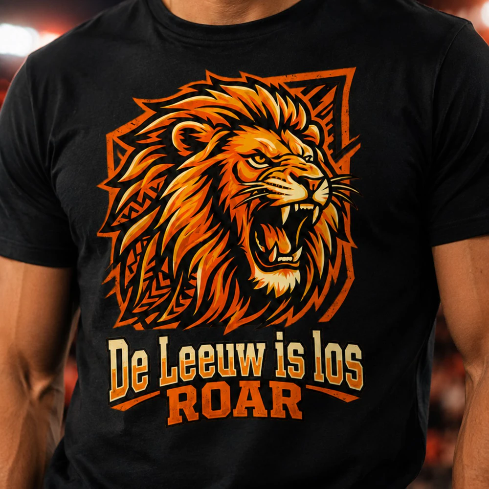 De Leeuw is Los Dutch Fan T-Shirt – Lion Football Supporter Tee