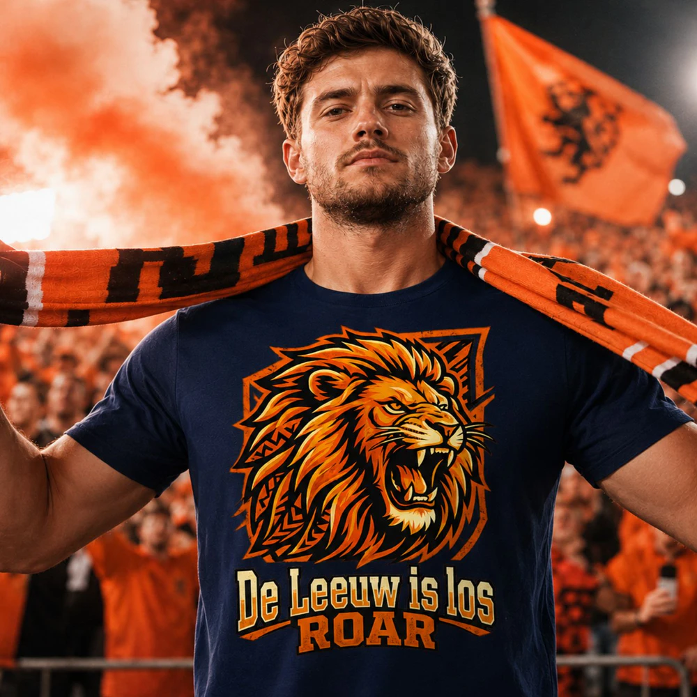 De Leeuw is Los Dutch Fan T-Shirt – Lion Football Supporter Tee