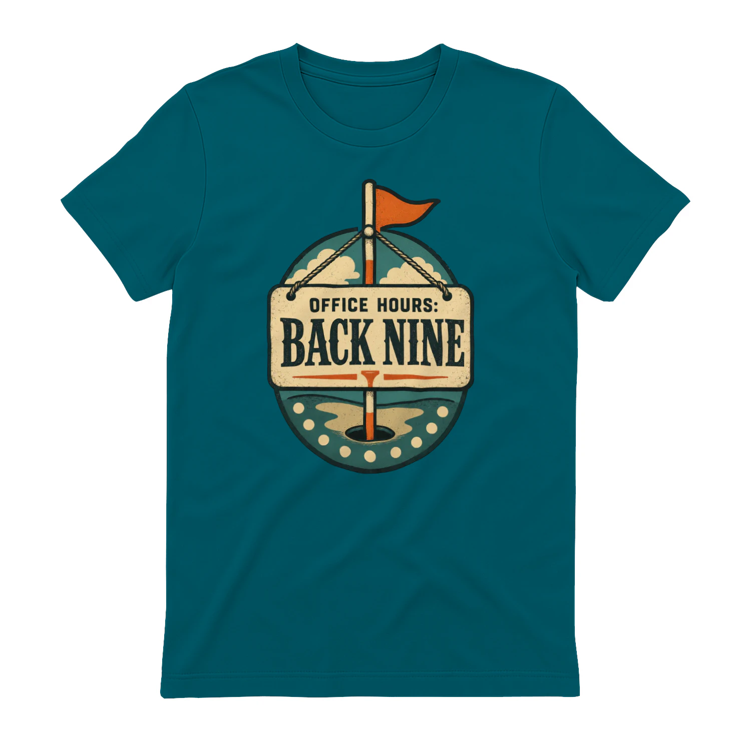 Office Hours: Back Nine Funny Golf T-Shirt