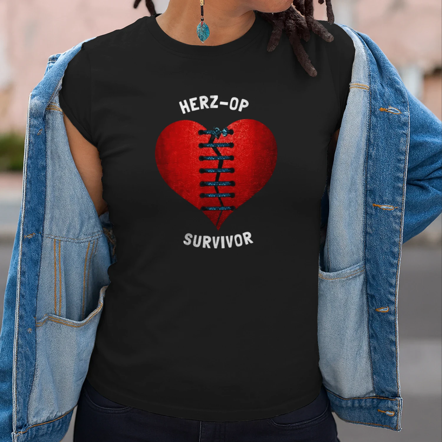 Herz-OP Survivor Shirt, Herz OP Geschenk, Herzoperation Überstanden T-Shirt für Männer Frauen