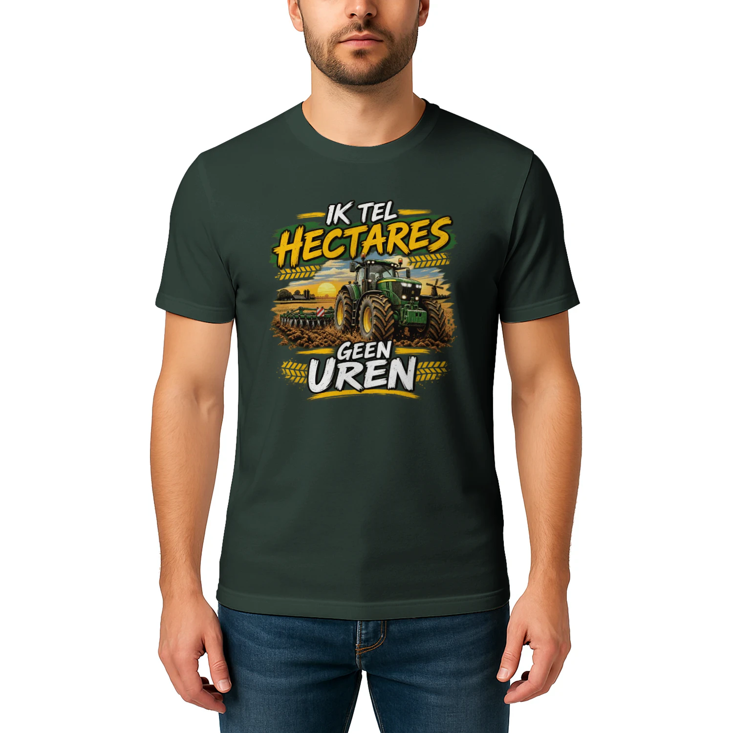 Ik Tel Hectares Geen Uren – Vintage Boer Cadeau