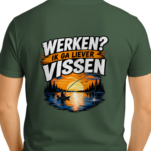 Werken? Ik Ga Liever Vissen – Grappig Visser Cadeau Copy