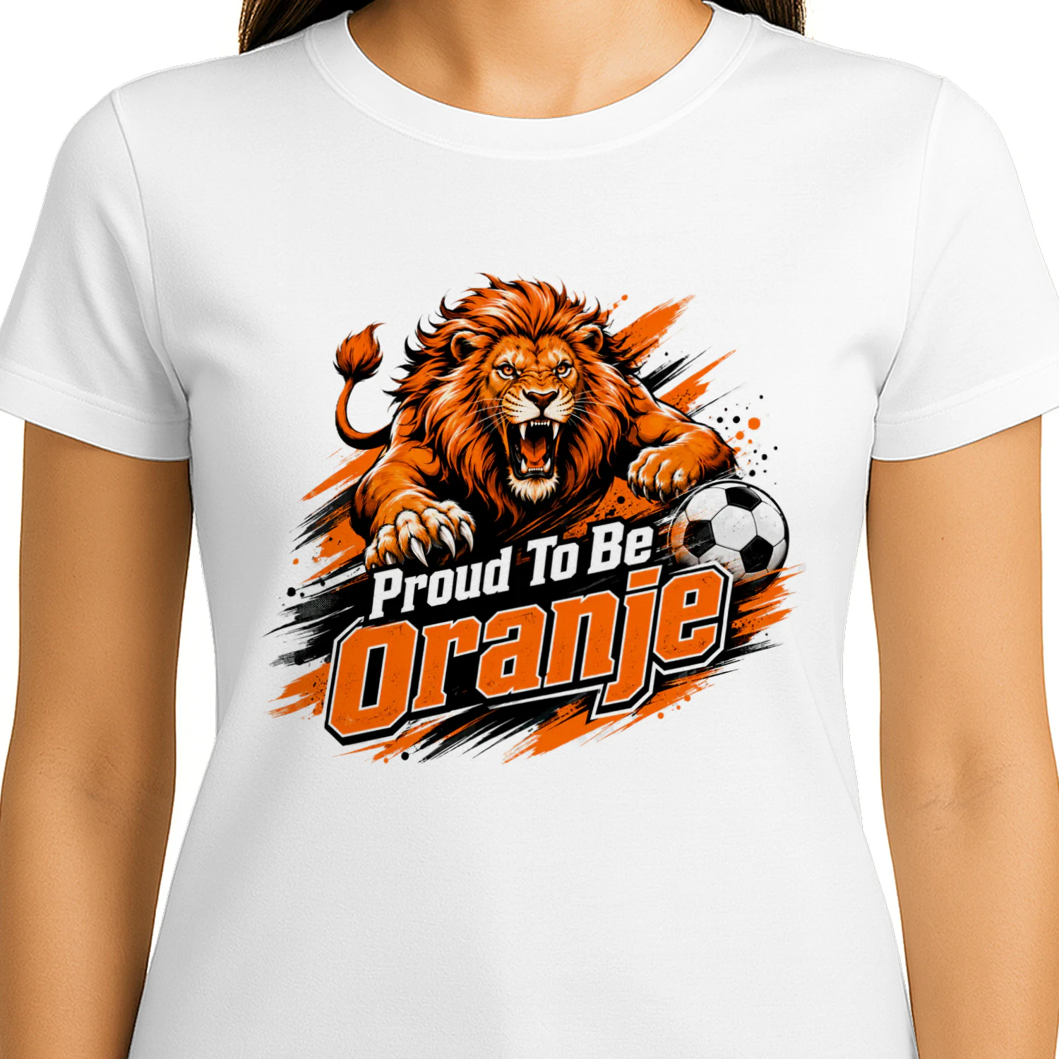 Proud To Be Oranje T-Shirt – Dutch Football Fan Lion Tee