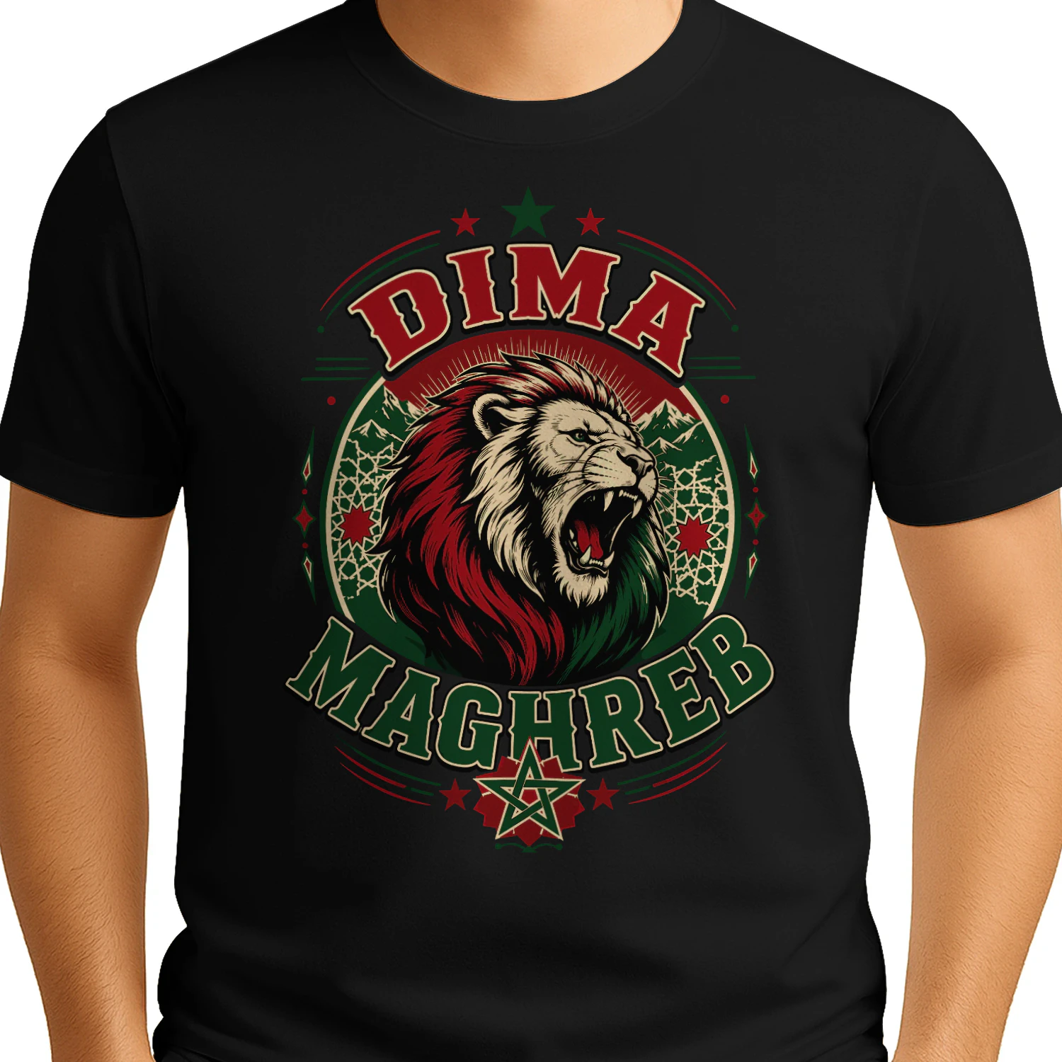 Morocco Flag Dima Maghreb