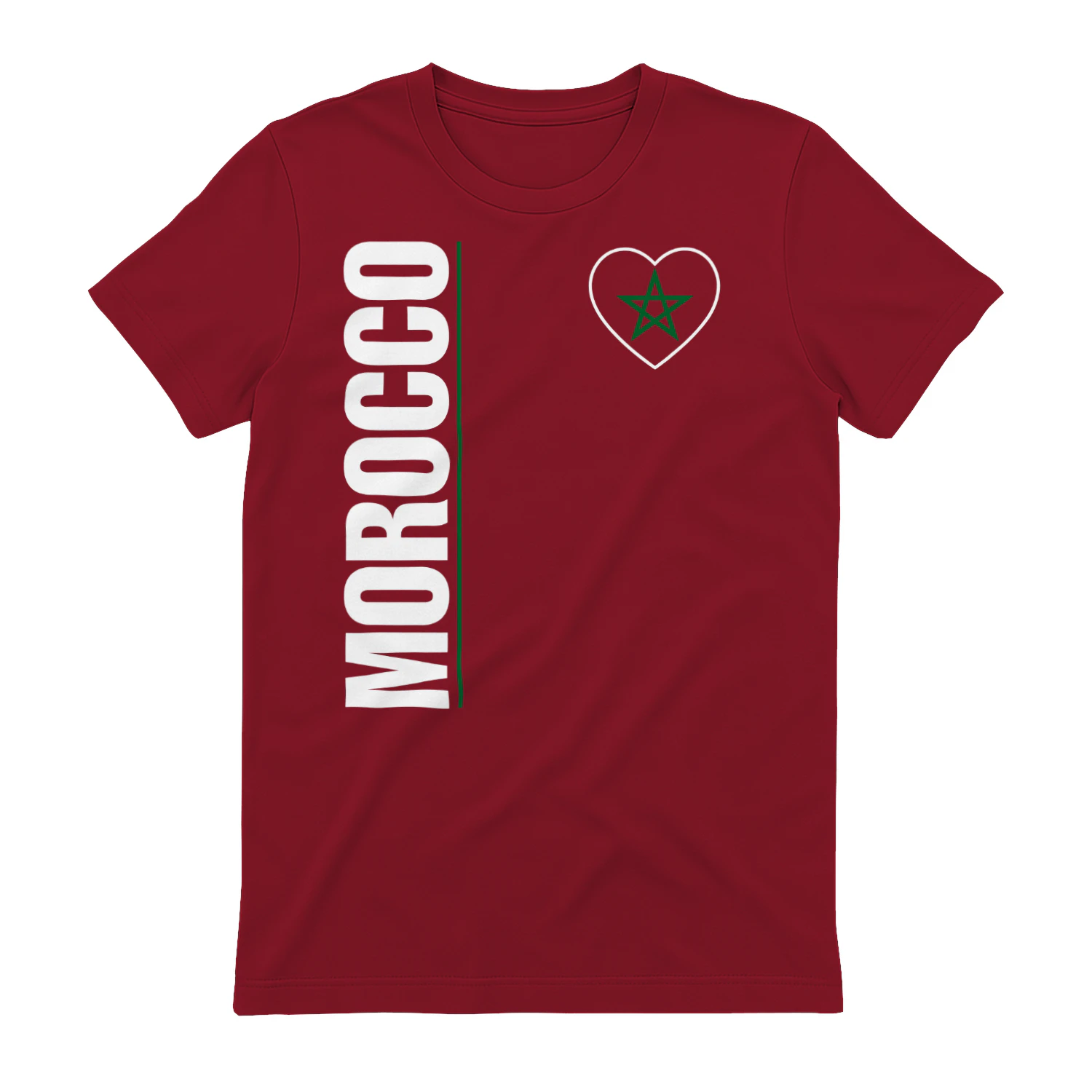 Morocco Flag Heart