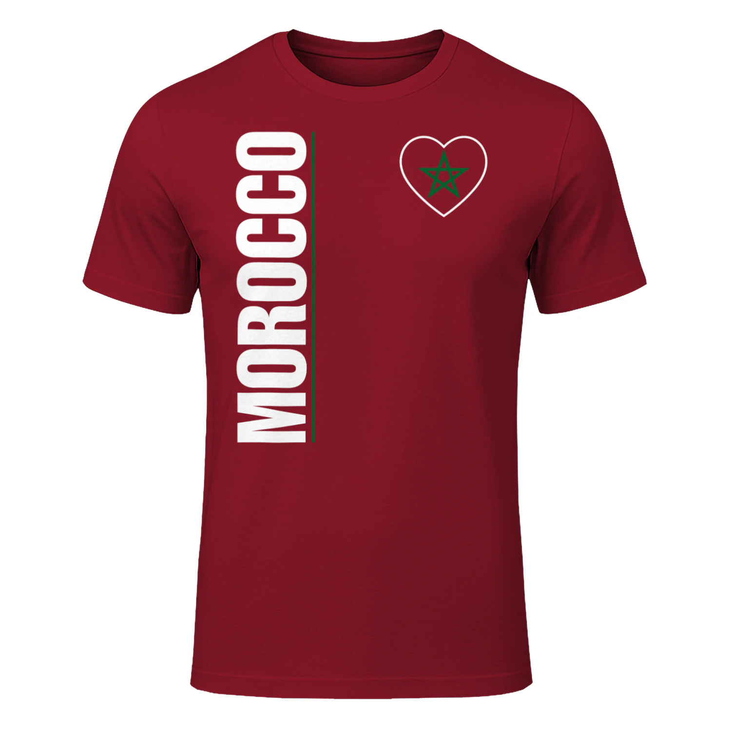 Morocco Flag Heart