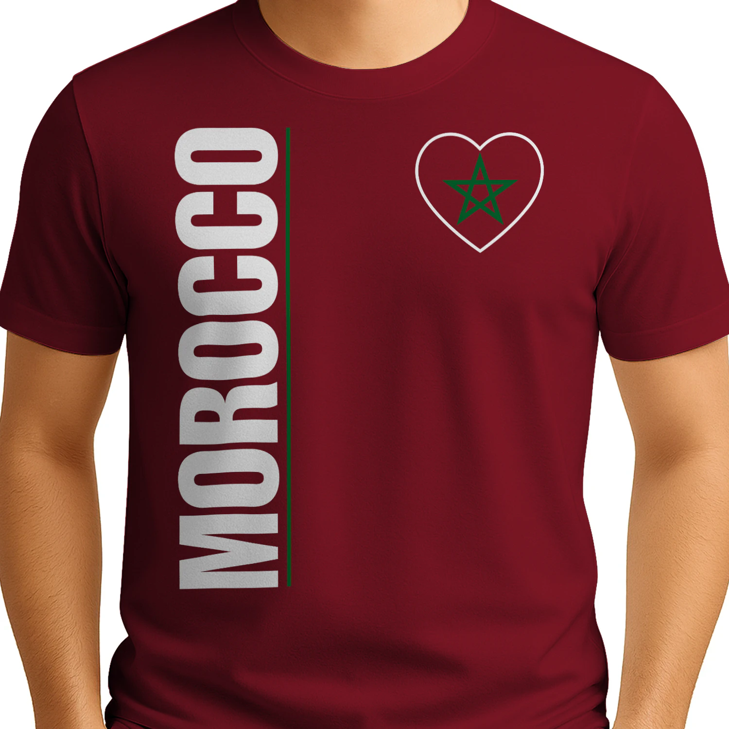 Morocco Flag Heart