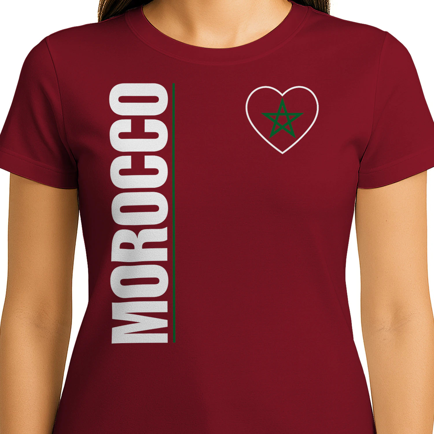 Morocco Flag Heart
