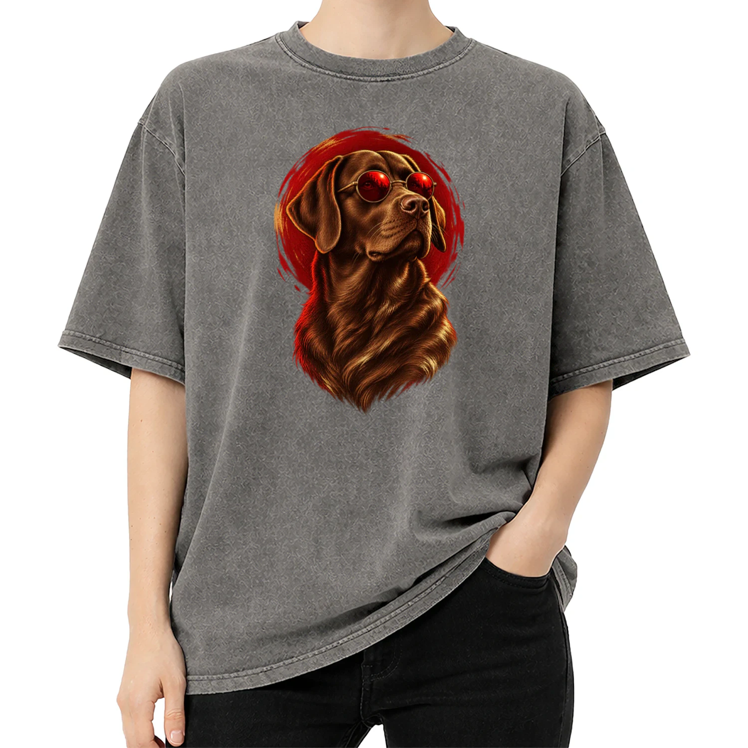 Serious Vibes Labrador Graphic T‑Shirt