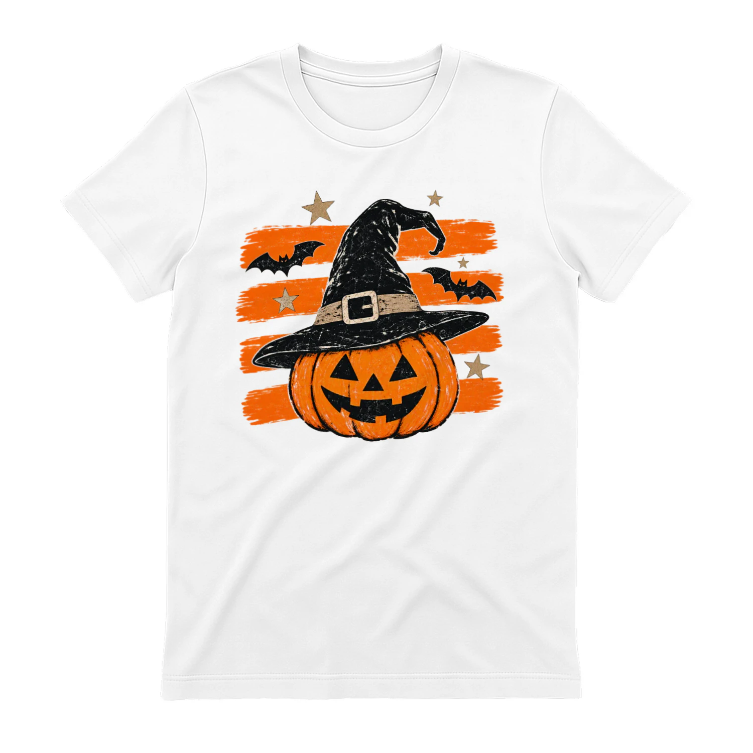 Vintage Witch Pumpkin – Halloween Graphic T-Shirt