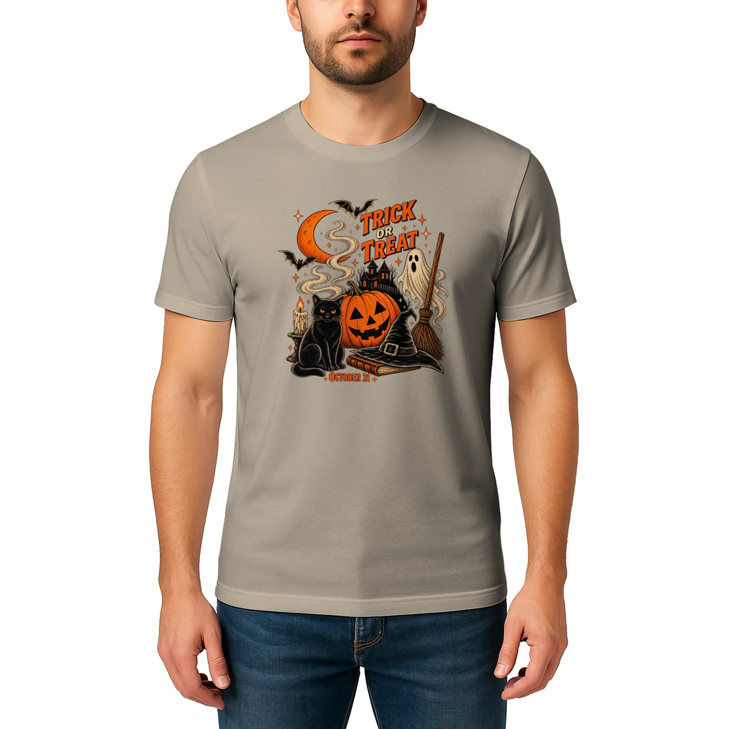 Trick or Treat October 31 – Vintage Halloween Graphic