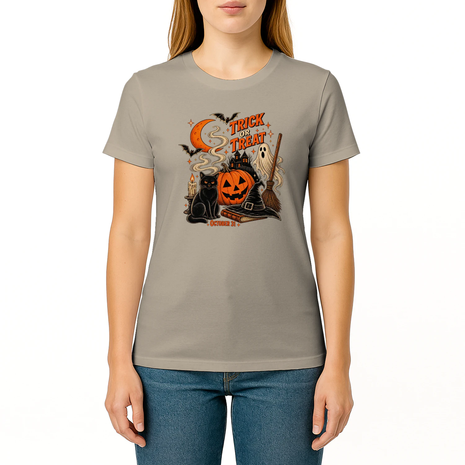 Trick or Treat October 31 – Vintage Halloween Graphic