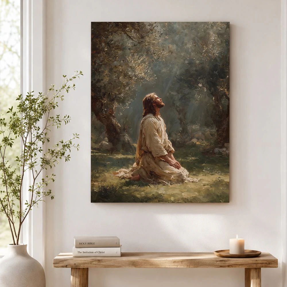 Christus in Gethsemane – Leinwandporträt