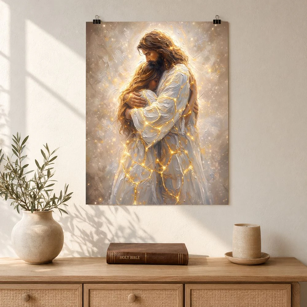 Jesus Christ Kintsugi Healing