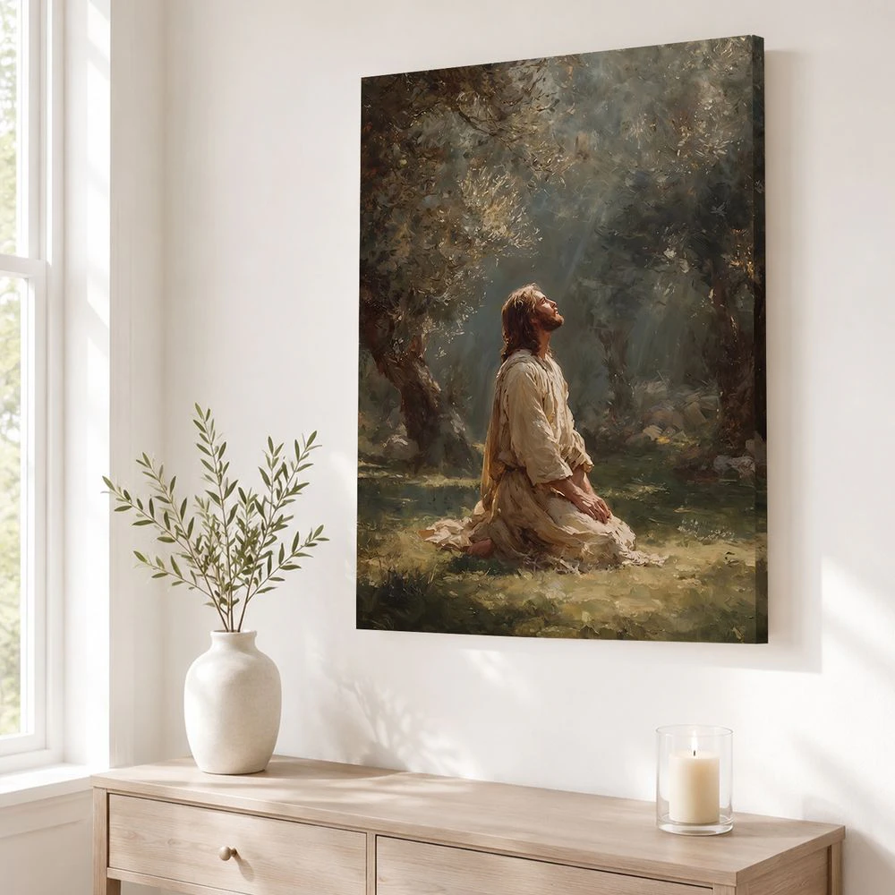 Christus in Gethsemane – Leinwandporträt