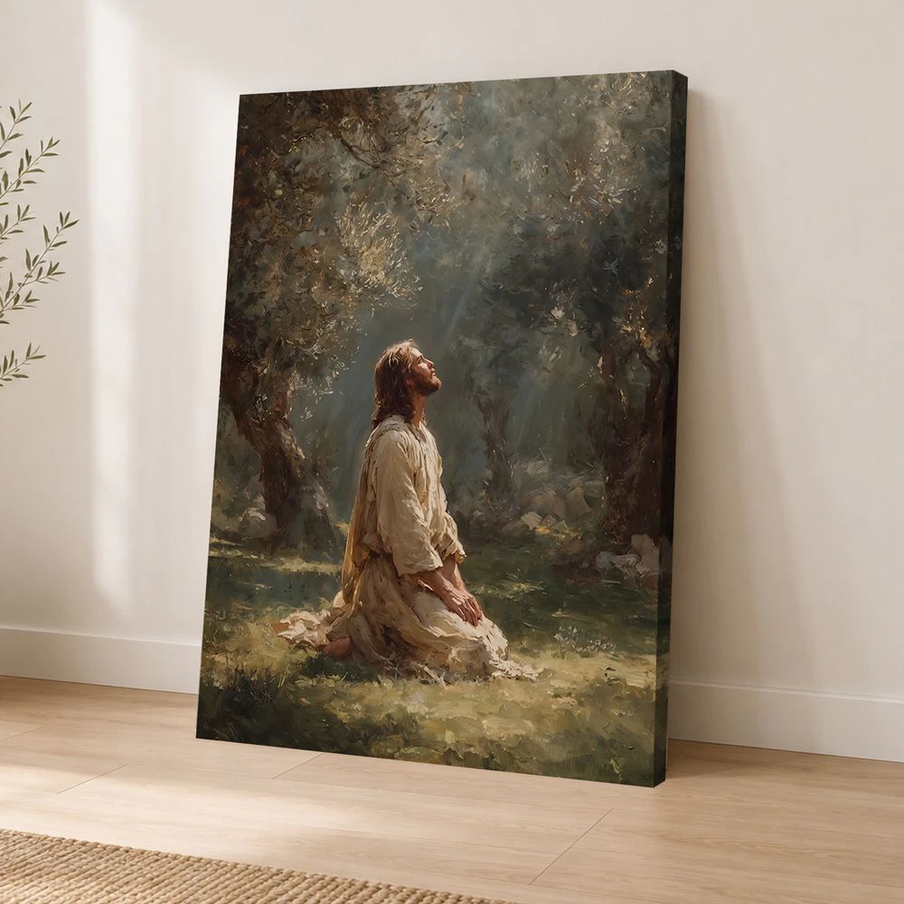 Christus in Gethsemane – Leinwandporträt