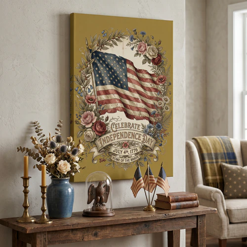4th of july Canvas