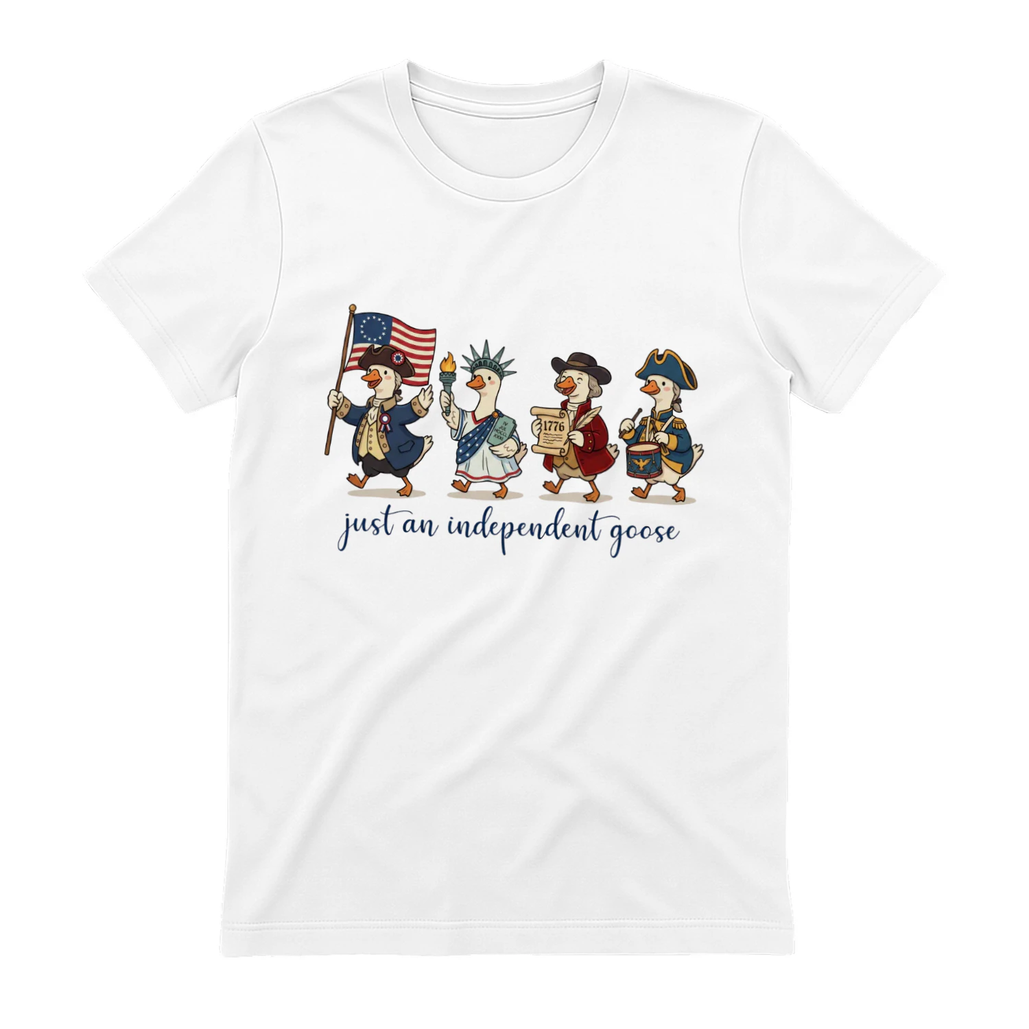 Comfort Colors® Just An Independent Goose Shirt Funny Patriotic American Goose Tee Oversized USA Tee Fourth Of July American Shirt