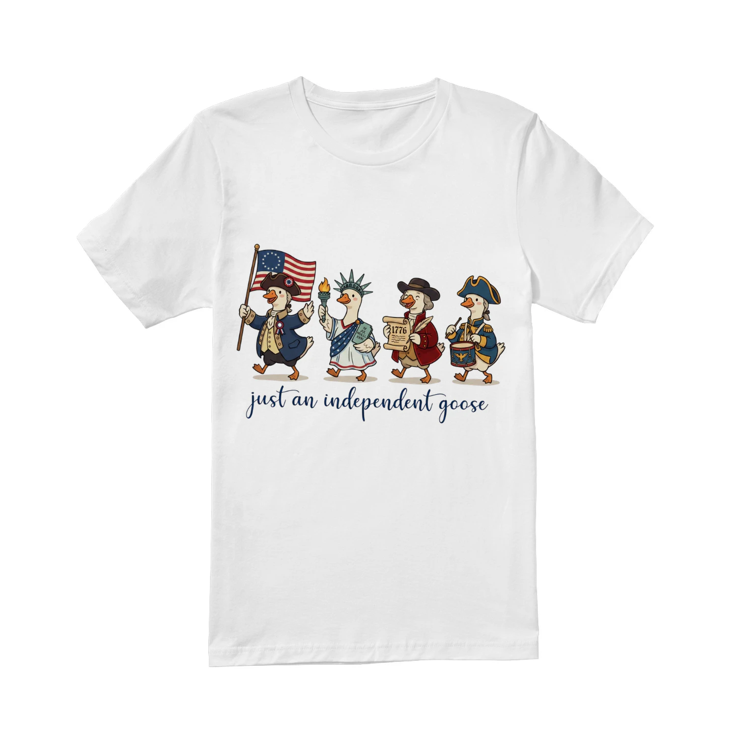 Comfort Colors® Just An Independent Goose Shirt Funny Patriotic American Goose Tee Oversized USA Tee Fourth Of July American Shirt