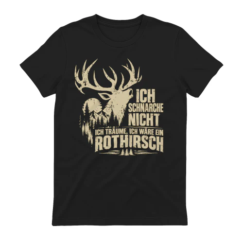 Lustiges Rothirsch T-Shirt für Jäger