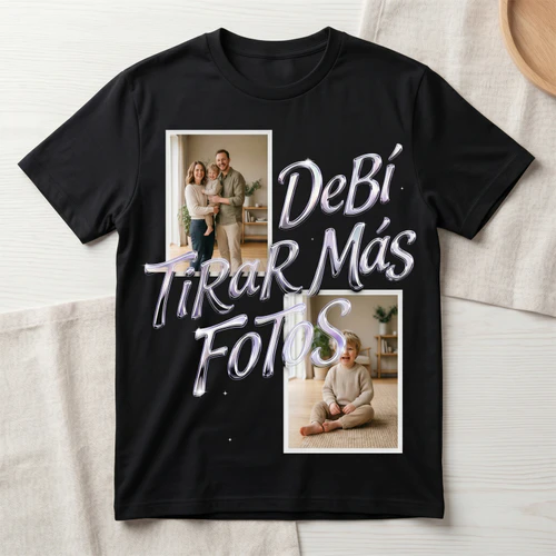 Personalized DeBÍ TiRAR MáS FOToS Custom Photo T-Shirt