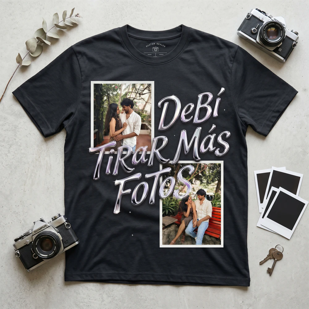Personalized DeBÍ TiRAR MáS FOToS Custom Photo T-Shirt