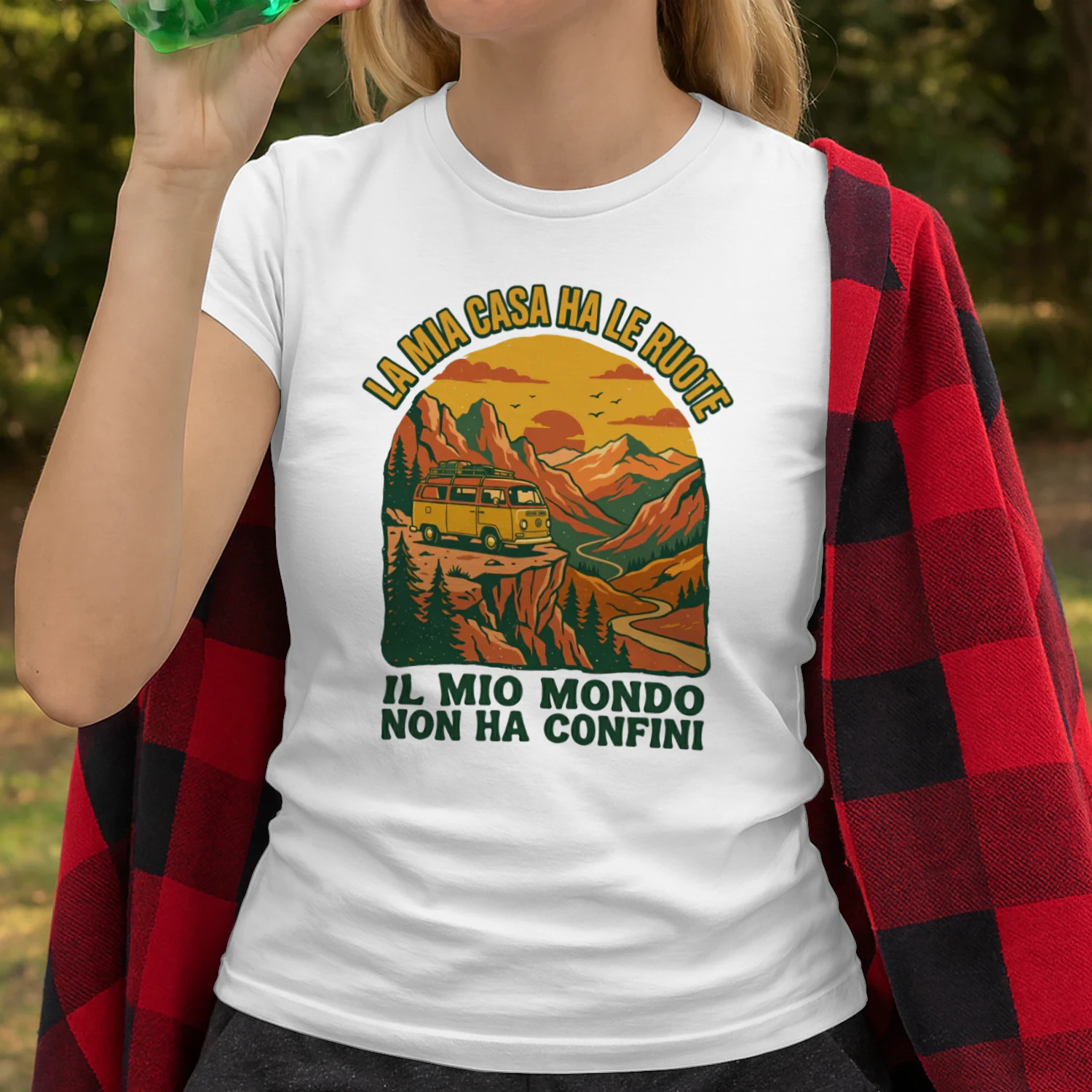 T-Shirt Vintage "La Mia Casa Ha Le Ruote"
