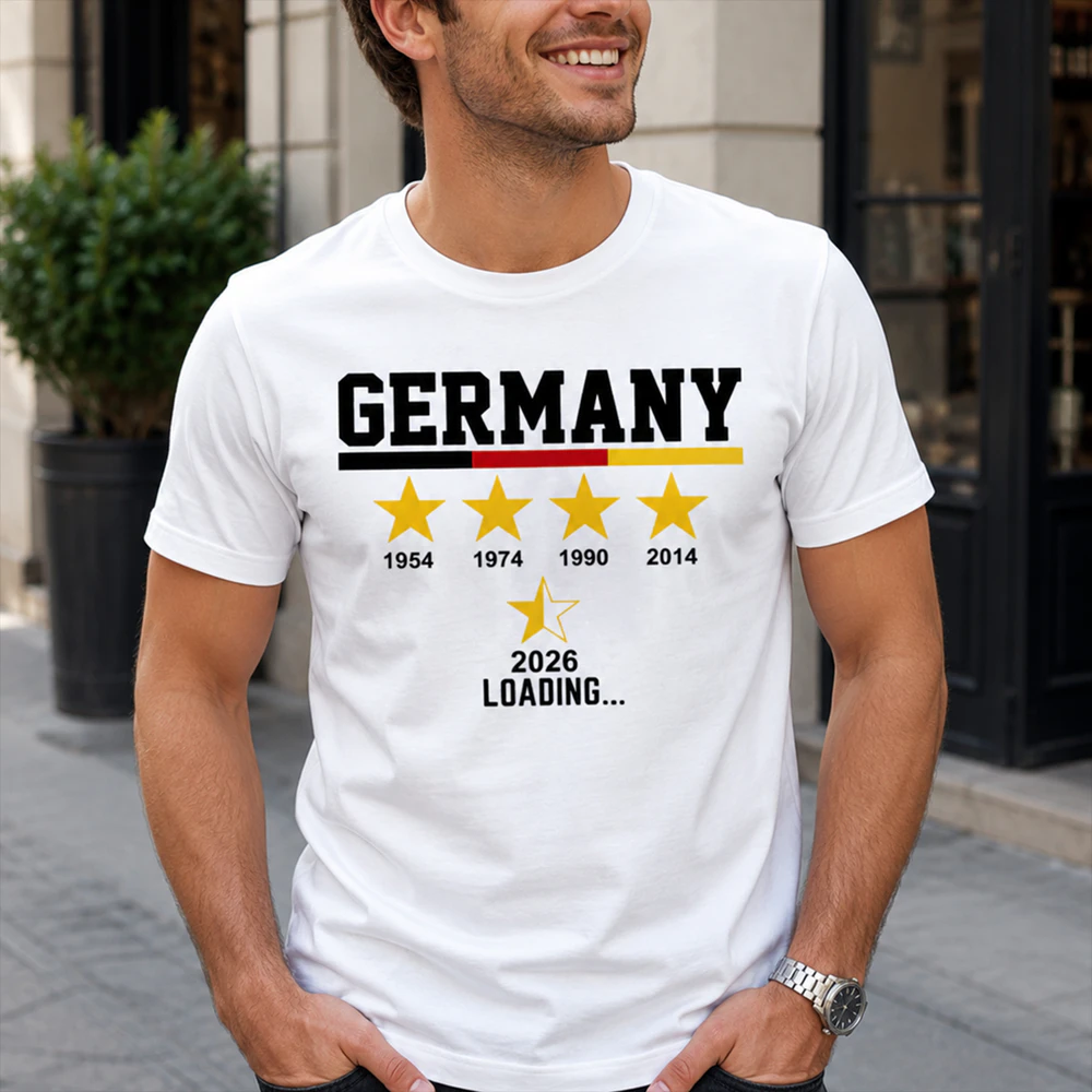 Deutschland 5 Sterne Loading T-Shirt - Kostenloser Versand 📦