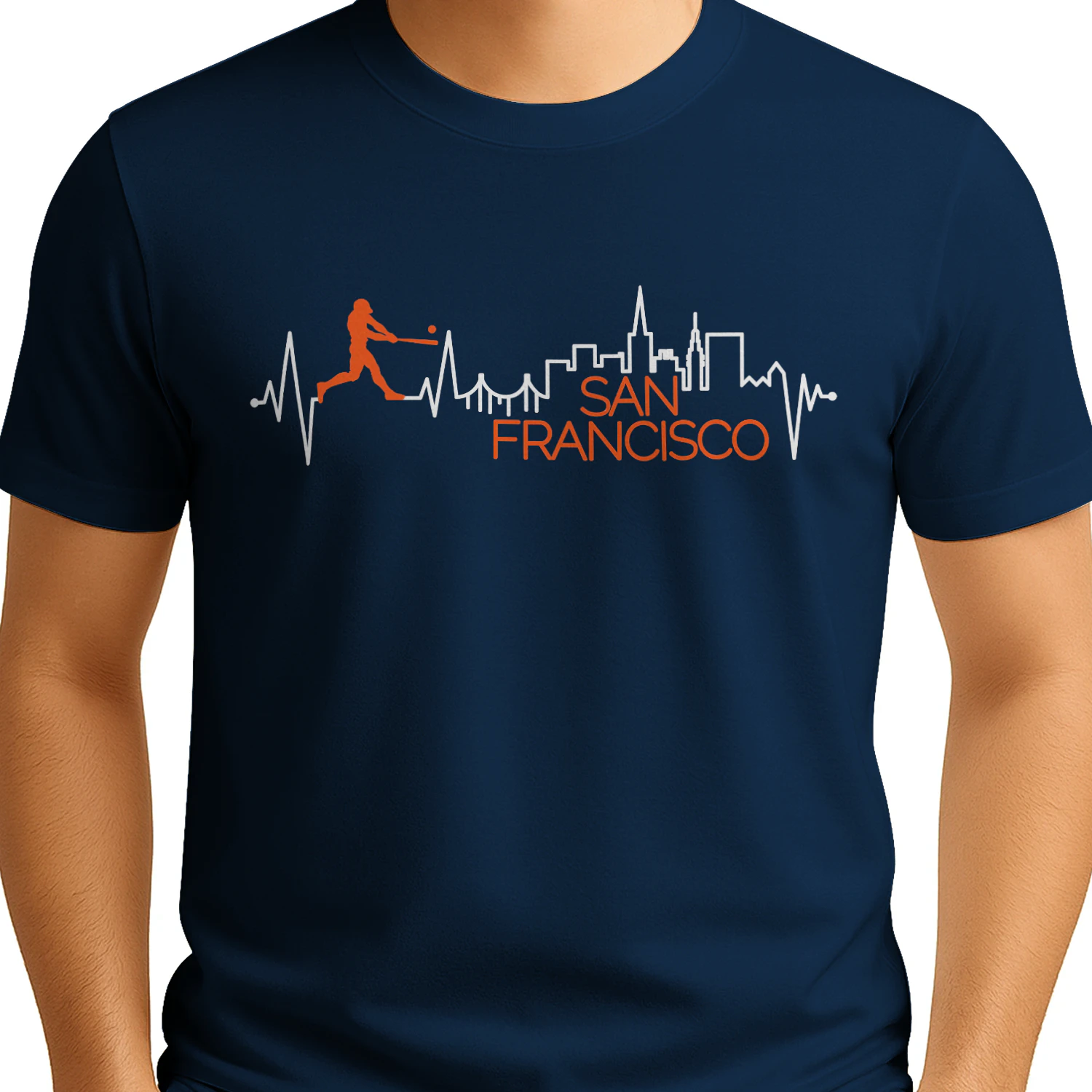 San Francisco Baseball Skyline City T-Shirt - Free Shipping 📦