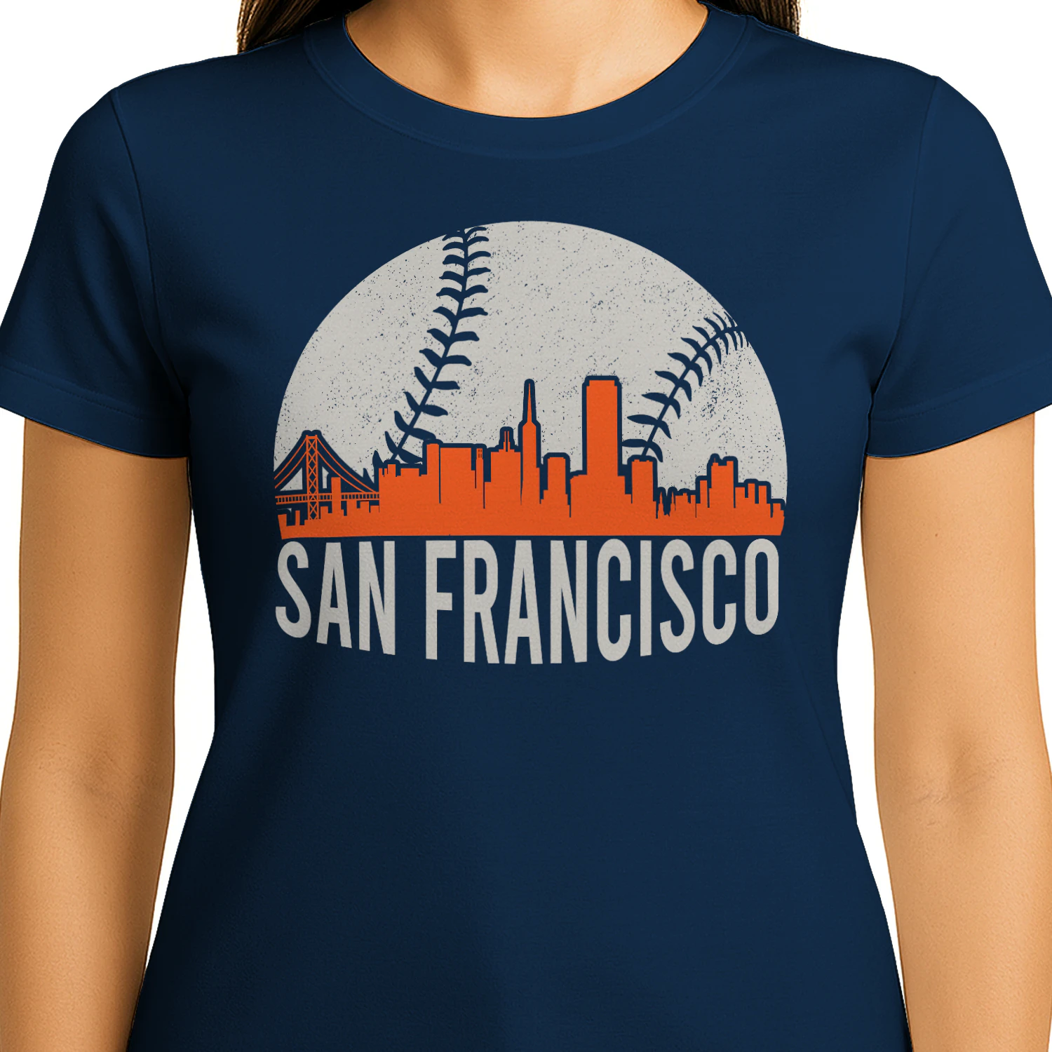 Vintage San Francisco Baseball Skyline T-Shirt - Free Shipping 📦