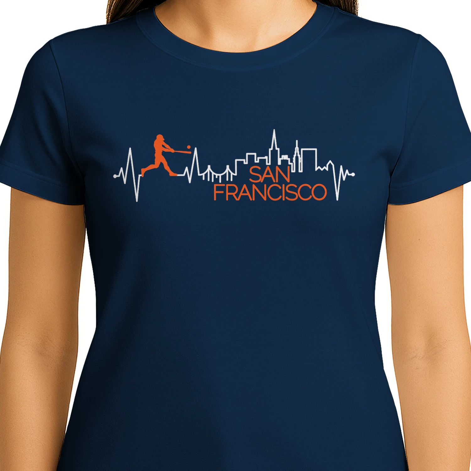 San Francisco Baseball Skyline City T-Shirt - Free Shipping 📦
