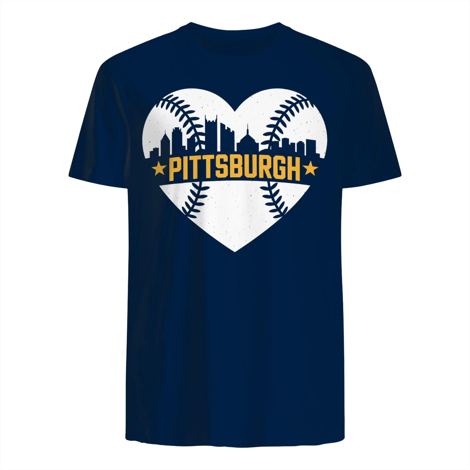 Pittsburgh baseball heart T-shirt - Free Shipping 📦