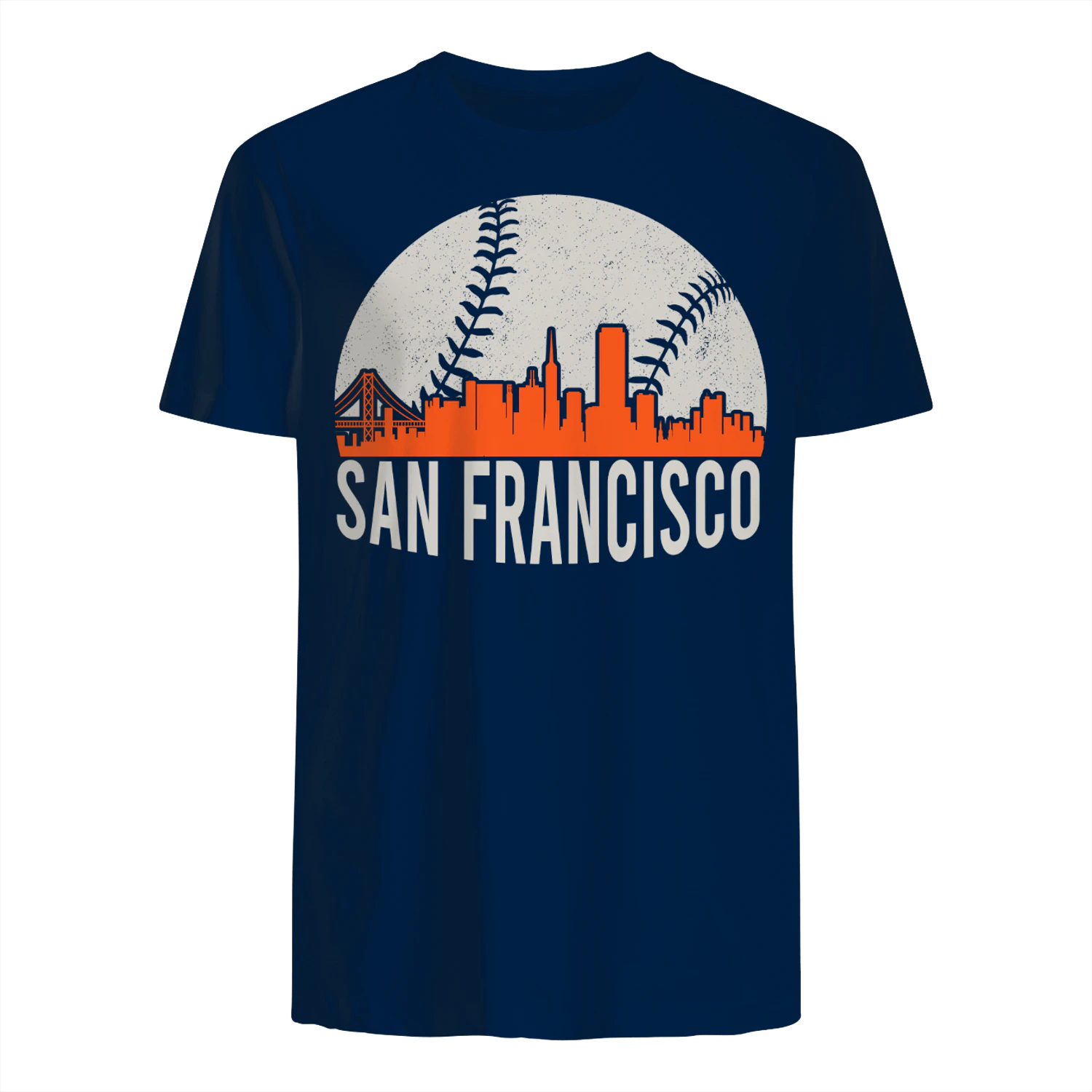 Vintage San Francisco Baseball Skyline T-Shirt - Free Shipping 📦