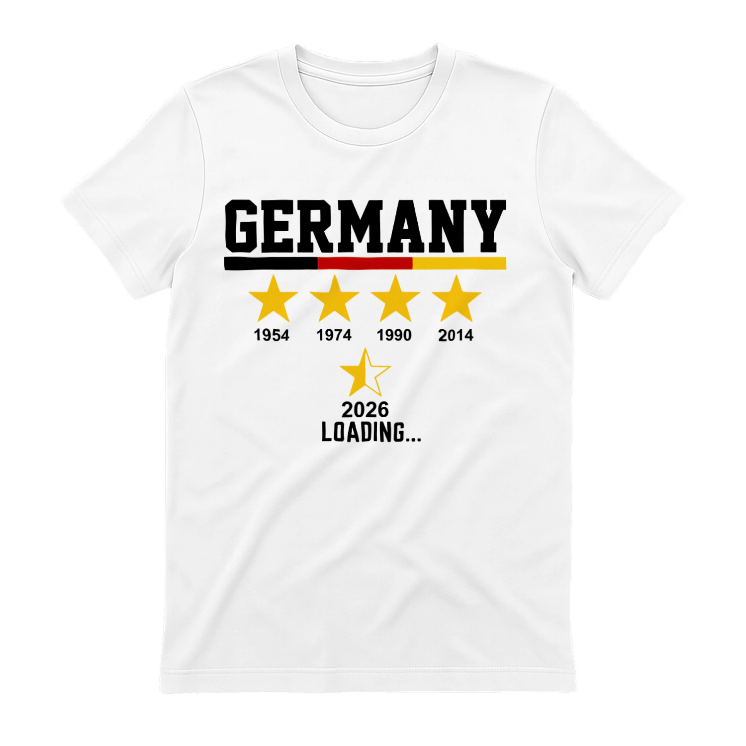 Deutschland 5 Sterne Loading T-Shirt - Kostenloser Versand 📦