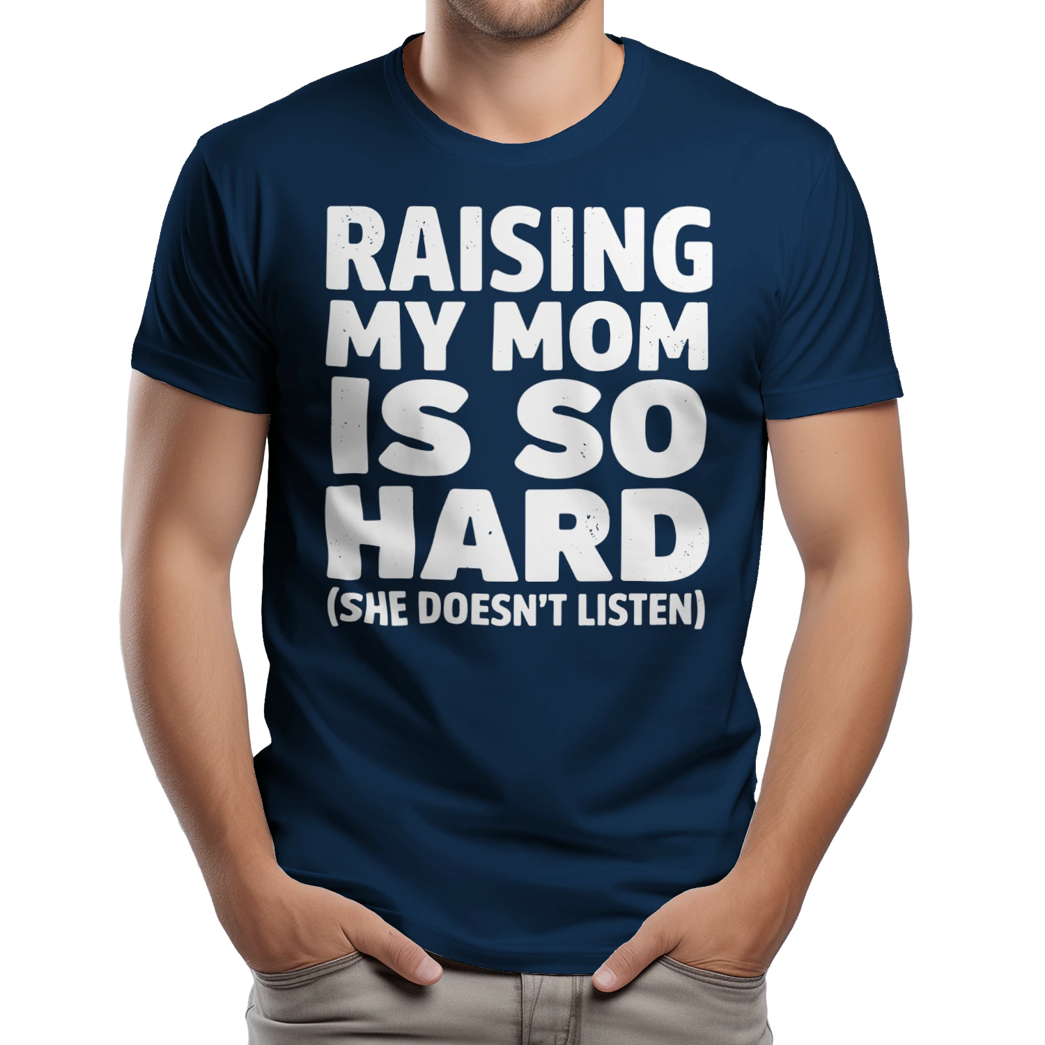 Raising My Mom is So Hard Funny Daughter Son Mother Present T-Shirt - Free Shipping 📦