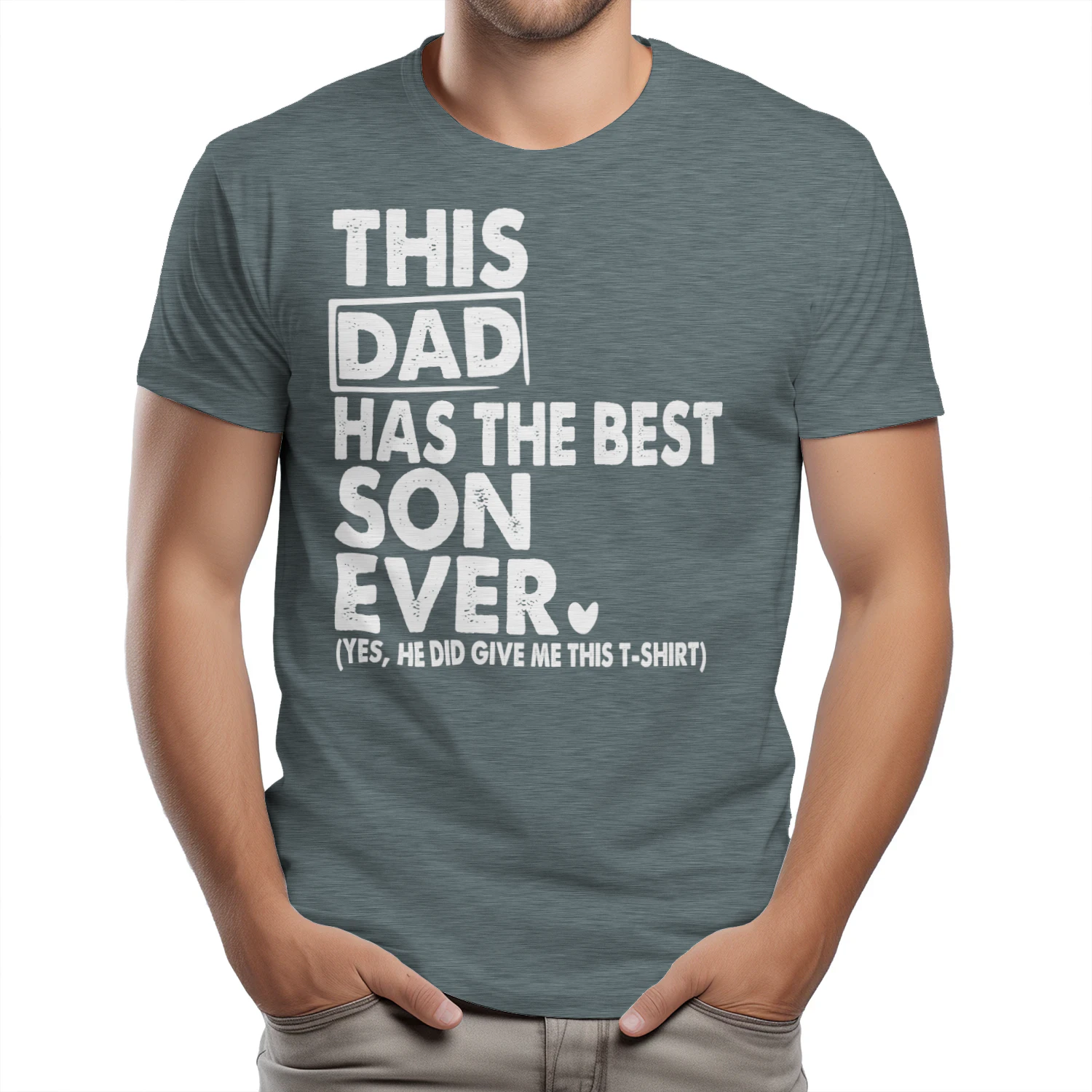 This Dad Has The Best Son Ever Funny Dad Present From Son T-Shirt - Free Shipping 📦
