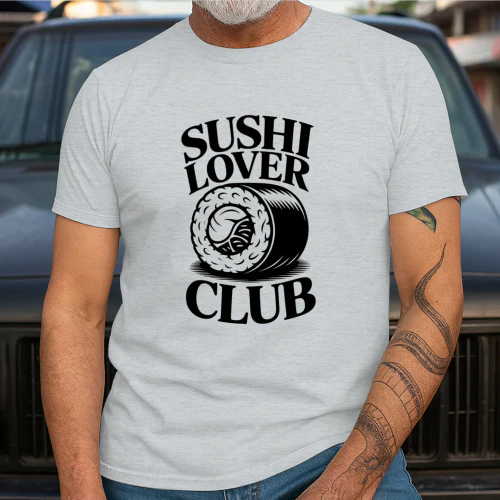 🍣 Sushi Lover Club T-Shirt – Fun Graphic Tee for Sushi Fans