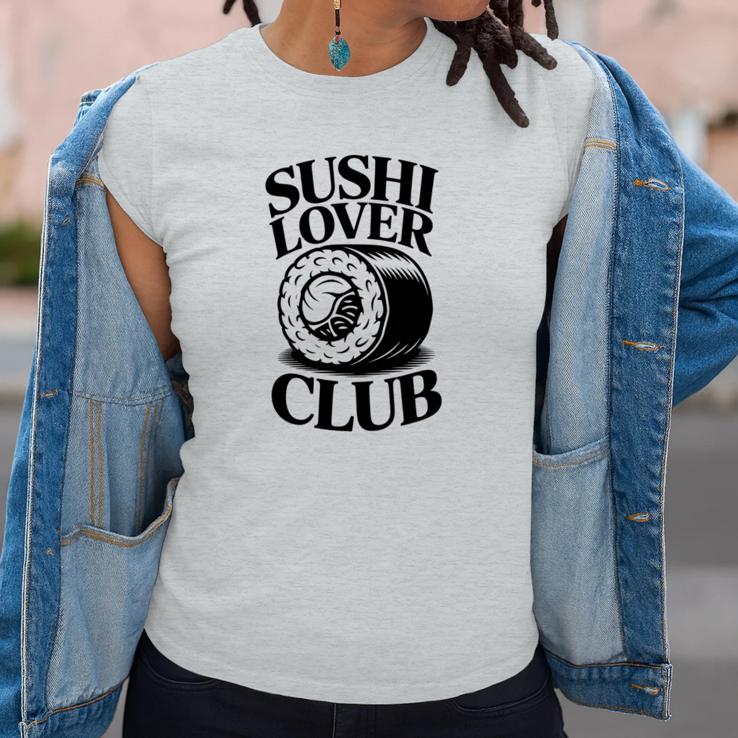 🍣 Sushi Lover Club T-Shirt – Fun Graphic Tee for Sushi Fans Unisex Softstyle T-shirt