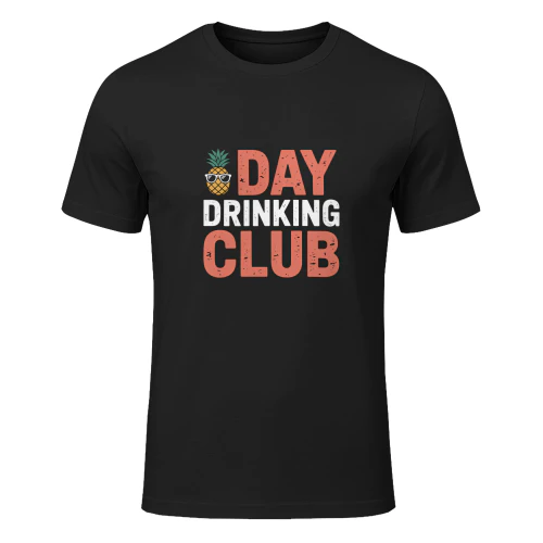 Day Drinking Club T-Shirt – Funny Pineapple Drinking Party Tee