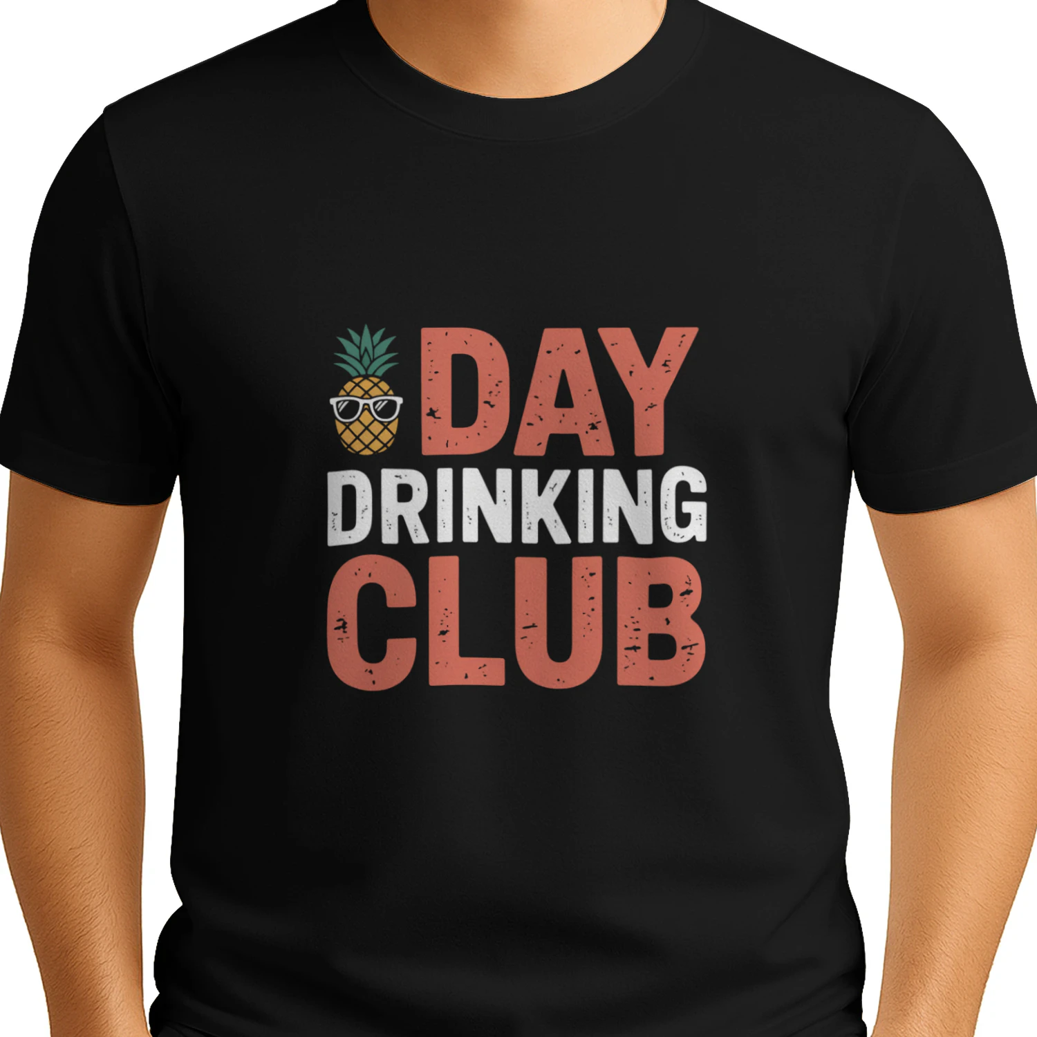 Day Drinking Club T-Shirt – Funny Pineapple Drinking Party Tee